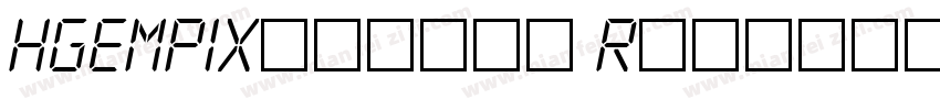 HGEMPIXymbols Regular字体转换